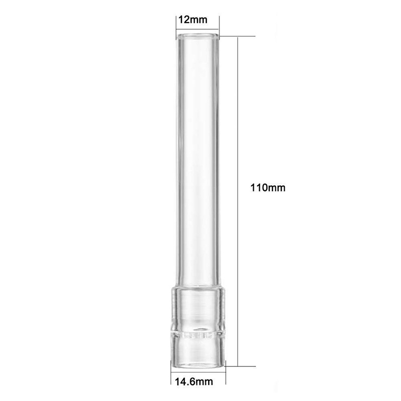 110mm Glass Aroma Tube Replacement Straight Tube Glass Stem